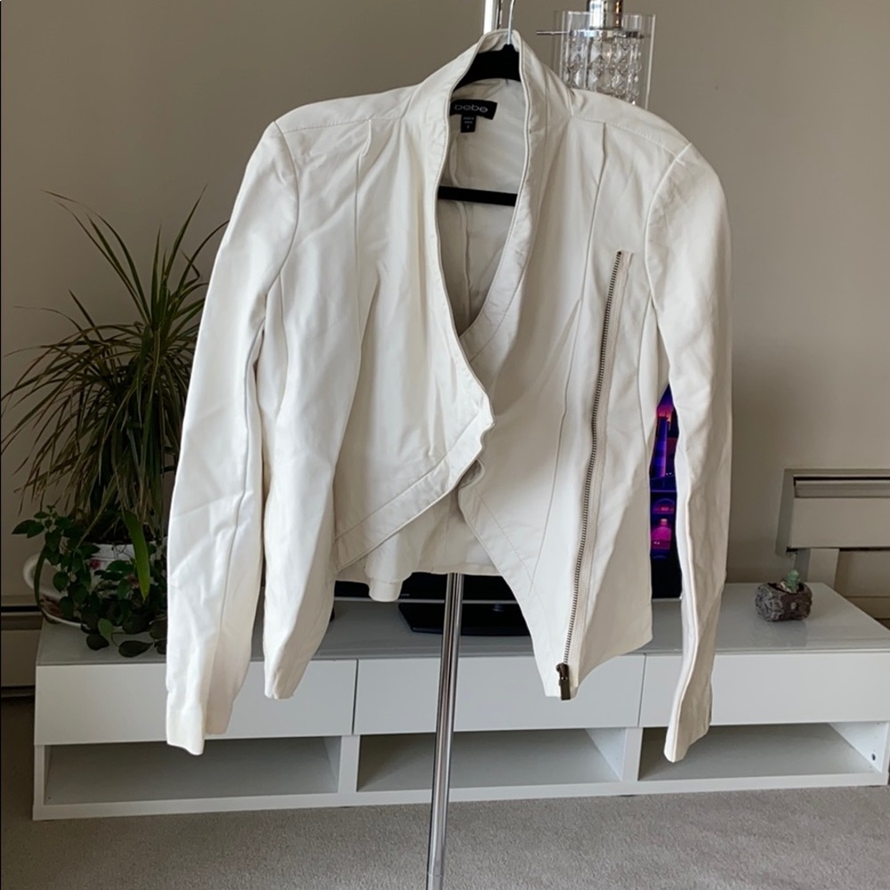 White leather jacket